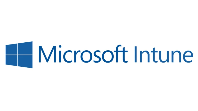 Microsoft Intune logo with a blue window-pane icon on the left.