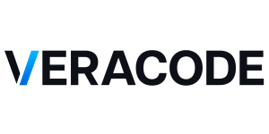 Veracode logo with a blue diagonal stripe on the left